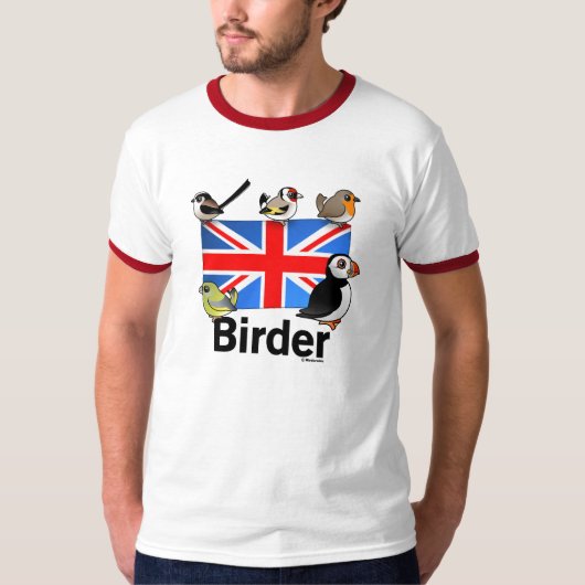 イギリスの鳥類捕獲人 Tシャツ (正面)
