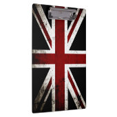 イギリスの黒くグランジな旗3 クリップボード (右)