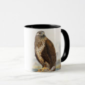 イギリスのBuzzardのGouldの荒脚の鳥 マグカップ (正面右)