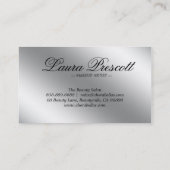 イギリスのCosmetologyの名刺の美しいの赤い輝き 名刺 (裏面)