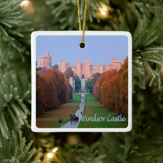 イギリスのENG062 WINDSOR CASTLE セラミックオーナメント (ツリー)