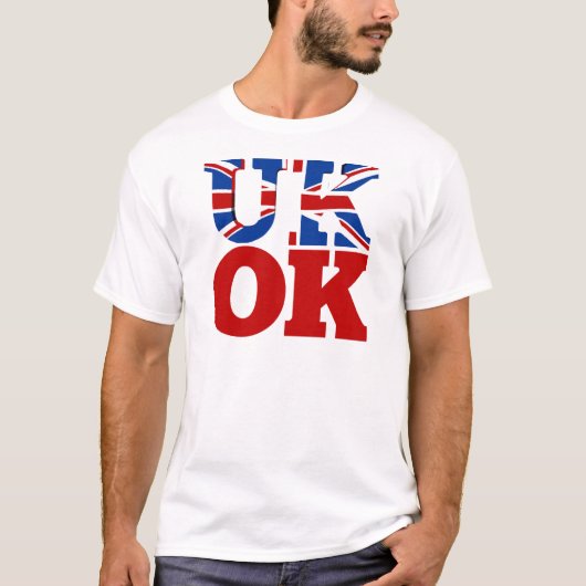 イギリスのOK! 一緒によくして下さい Tシャツ (正面)