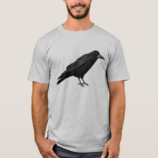 イギリスのRook Corvid-lover Tシャツ (正面)