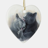 イギリスのShorthair セラミックオーナメント (右)