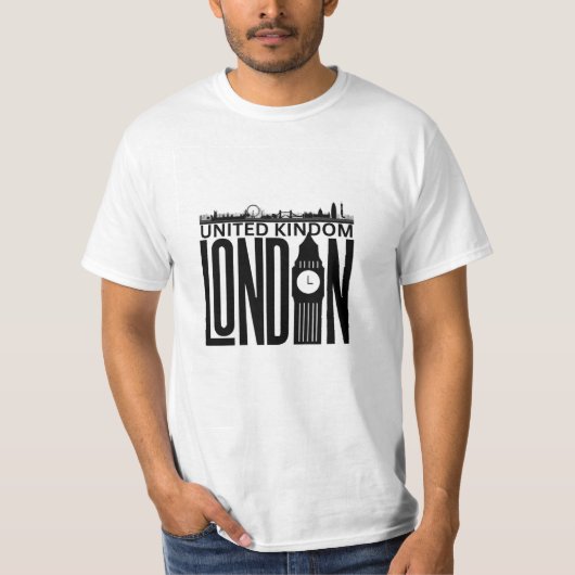 イギリスのTシャツデザイン Tシャツ (正面)
