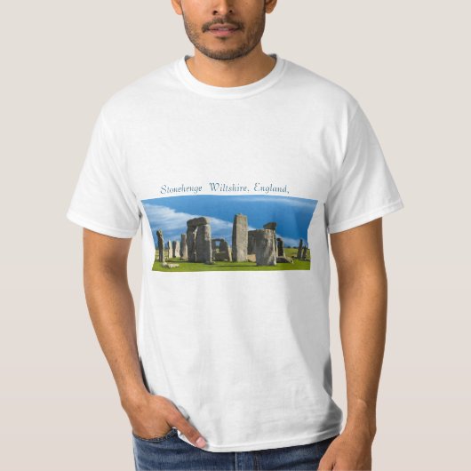イギリスのT男性へシャツのランドマーク Tシャツ (正面)