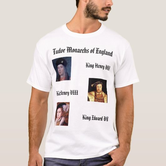 イギリスのTudorの(昆虫)オオカバマダラ、モナーク Tシャツ (正面)
