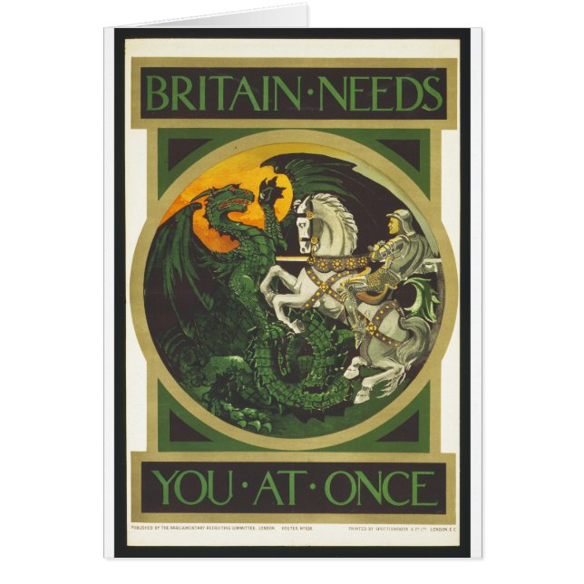 イギリスはドラゴン対騎士すぐに必要とします (正面)