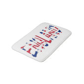 イギリスはユニオン・ジャック国旗bmcntに覆われた バスマット (アングル)