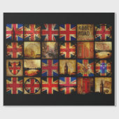 イギリスは包装紙を来ています ラッピングペーパー (フラット)