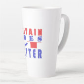 イギリスは良い単語のポスターデザイン カフェラテマグ (右アングル)