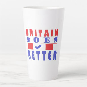 イギリスは良い単語のポスターデザイン カフェラテマグ
