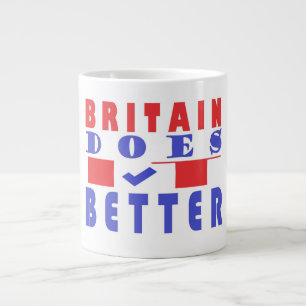 イギリスは良い単語のポスターデザイン ジャンボコーヒーマグカップ