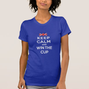 イギリスは、平静を保ち、コップに勝ちます Tシャツ