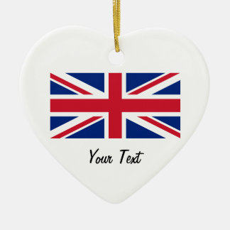 イギリスぶら下がったなオーナメントの英国国旗の旗 セラミックオーナメント