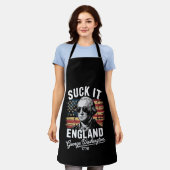 イギリスめ 7月4日 ジョージ・ワシントン 1776 エプロン (着用した状態)