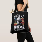 イギリスよ残念 7月4日 ジョージ・ワシントン 1776 トートバッグ (クローズアップ)
