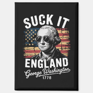 イギリスよ残念 7月4日 ジョージ・ワシントン 1776 マグネット