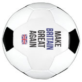 イギリスを再素晴らしび英国の最初のフラグブレキシットにする サッカーボール (回転)