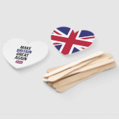 イギリスを再素晴らしび英国の最初のフラグブレキシットにする ハンドファン (組立なし)