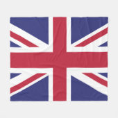 イギリスを再素晴らしび英国の最初のフラグブレキシットにする フリースブランケット (正面(横))