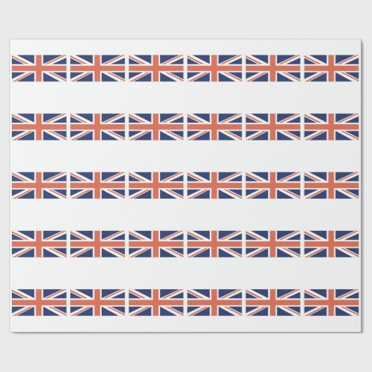 イギリスイギリスに旗の英国国旗の包むこと ラッピングペーパー (フラット)