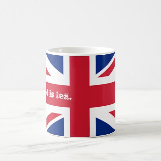 イギリスイギリスの必要性の茶旗の英国国旗 コーヒーマグカップ (中央)