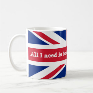 イギリスイギリスの必要性の茶旗の英国国旗 コーヒーマグカップ