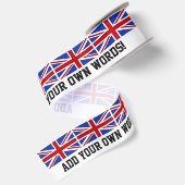 イギリスイギリスの旗 サテンリボン (裏面)