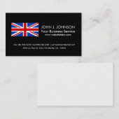 イギリスイギリスの旗 名刺 (正面/裏面)