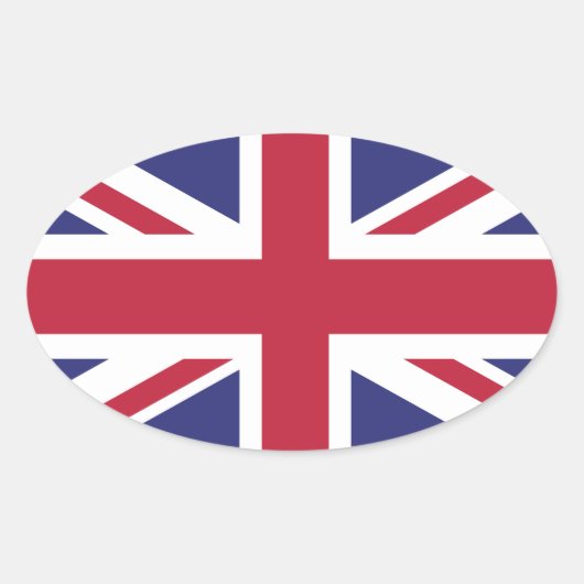 イギリスイギリス国旗Brexit oval形x20シール 楕円形シール (正面)