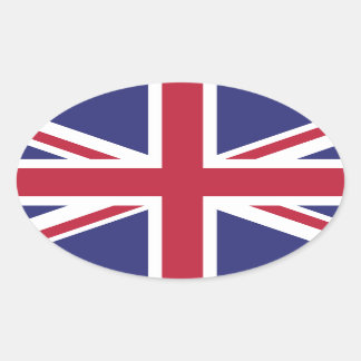 イギリスイギリス国旗Brexit oval形x20シール 楕円形シール