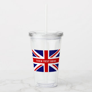 イギリスカスタムの英国国旗のイギリスの旗 アクリルタンブラー
