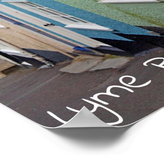 イギリスカラフルのドーセットにあるライム・レジス ポスター (角)