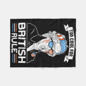 イギリスクールの支配に対して – Thomas Jefferson 4th O フリースブランケット (正面(横))