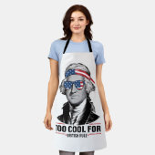 イギリスクール統治のジョージ・ワシントン7月4日 エプロン (着用した状態)