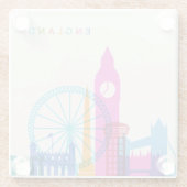 イギリススカイライン ガラスコースター (裏面)