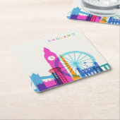 イギリススカイライン スクエアペーパーコースター (アングル)