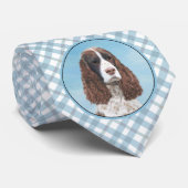 イギリススプリンガースパニエル 絵画 オリジナル 犬 アート ネクタイ (ロール)