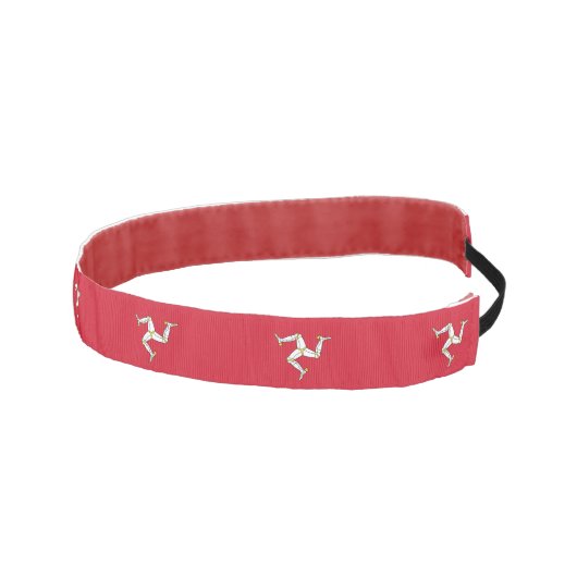 イギリススリップまたは滑ることのIsle of Man Flagで非ヘッドバンド アスレチックヘッドバンド (右)