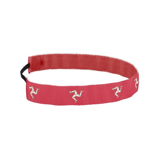 イギリススリップまたは滑ることのIsle of Man Flagで非ヘッドバンド アスレチックヘッドバンド (左)