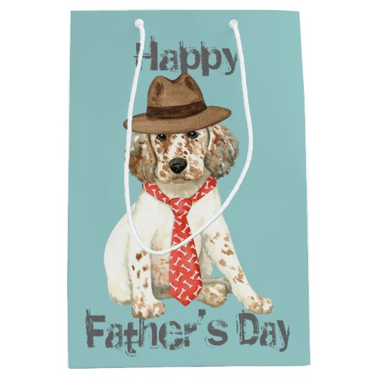 イギリスセッターパパ ミディアムペーパーバッグ (正面)