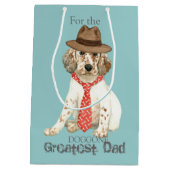 イギリスセッターパパ ミディアムペーパーバッグ (裏面)