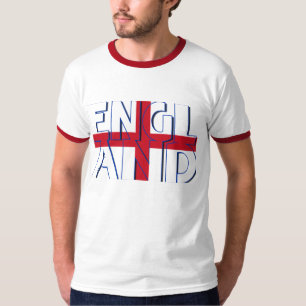 イギリスセントジョージの十字およびデザインの文字 Tシャツ