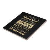 イギリスタイポグラフィの芸術のマンチェスター・シティ タイル (側面)