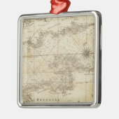 イギリスチャネルの図表 メタルオーナメント (左)