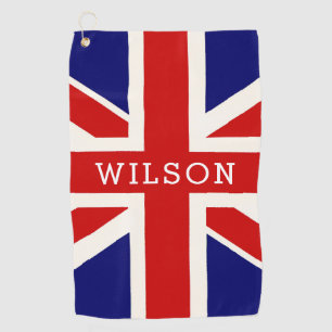 イギリスパーソナライズされた国旗 ゴルフタオル