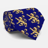 イギリスファンのためのイギリスのフットボールのライオンのタイ ネクタイ (ロール)