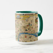 イギリスフェスティバル：ロンドン地図ガイド マグカップ (正面右)