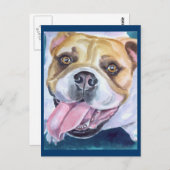 イギリスブルドッグのポストカード ポストカード (正面/裏面)